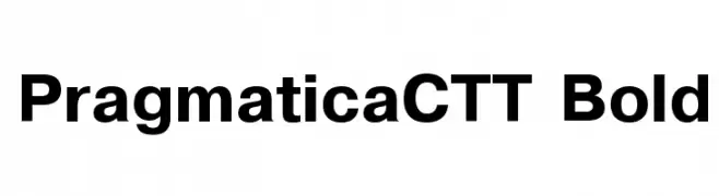 PragmaticaCTT Bold  baixar fontes gratis