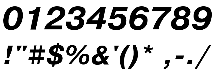 PragmaticaCTT BoldItalic Font OTHER CHARS