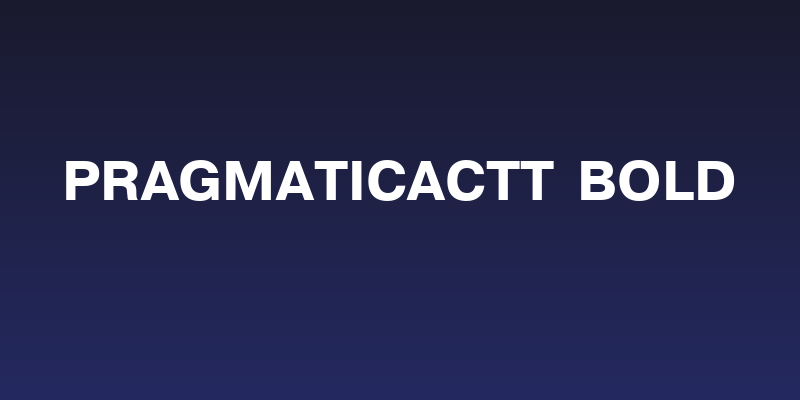 PragmaticaCTT Bold Social Header