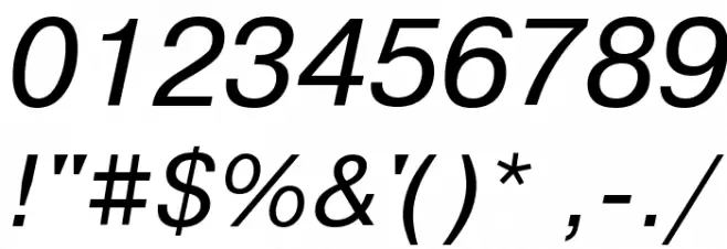 PragmaticaCTT Italic Font OTHER CHARS