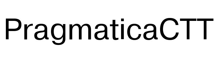 PragmaticaCTT Font