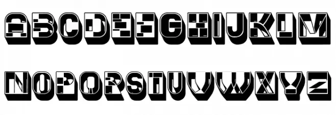 Prague 3D Regular Font OTHER CHARS