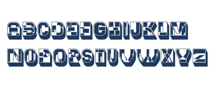 Prague 3D Regular Lowercase