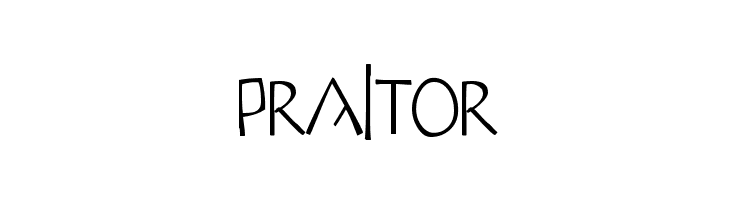 Praitor  フリーフォントのダウンロード