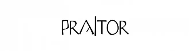 Praitor  フリーフォントのダウンロード