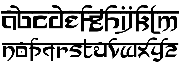 Prakrta Font LOWERCASE