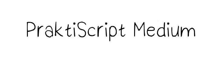 PraktiScript Medium Font