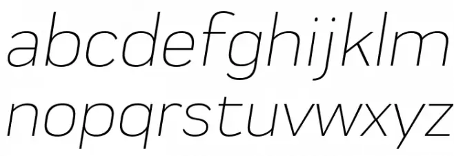 Praktika Light Italic خط أحرف صغيرة