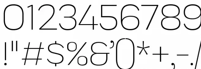 Praktika Light Font OTHER CHARS