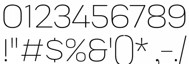 Praktika Light Font OTHER CHARS