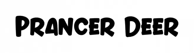 Prancer Deer  フリーフォントのダウンロード