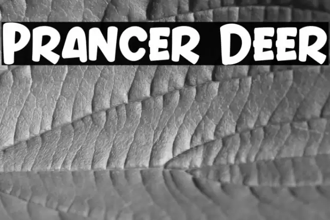 Prancer Deer Font examples