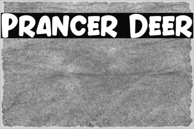 Prancer Deer Font examples
