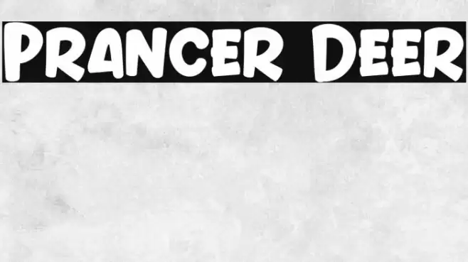 Prancer Deer Font examples