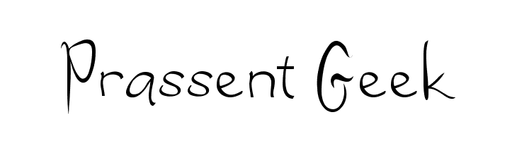 Prassent Geek  Frei Schriftart Herunterladen