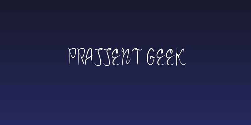 Prassent Geek Social Header