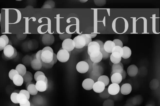 Prata フォント examples