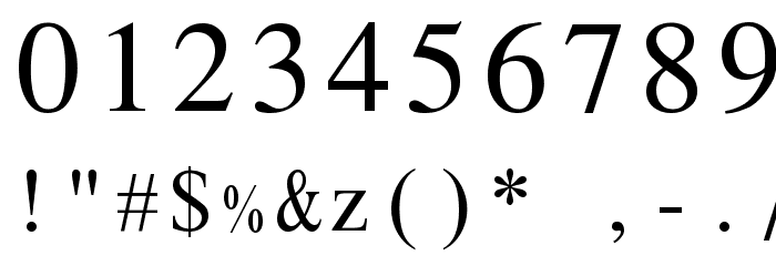 Pravda Fixed Pitch Font OTHER CHARS
