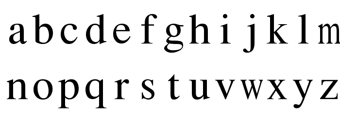 Pravda Fixed Pitch Font LOWERCASE