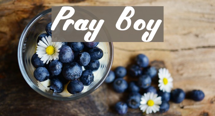 Pray Boy Font examples