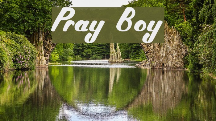 Pray Boy Font examples