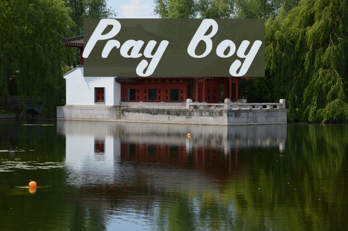 Pray Boy Font examples