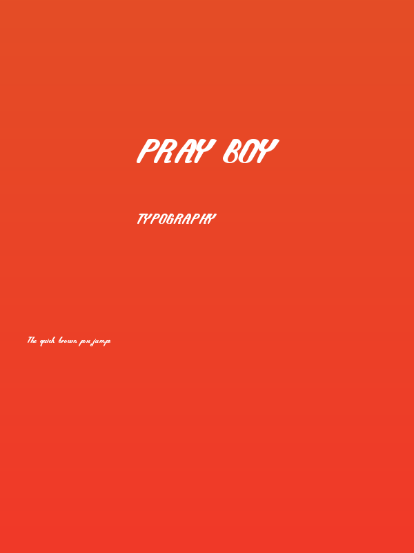 Pray Boy Poster