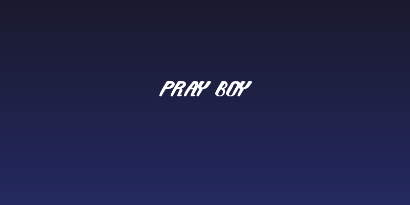 Pray Boy Social Header