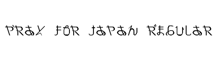 Pray for Japan Regular  Descarca Fonturi Gratis