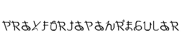 Pray for Japan Regular  Frei Schriftart Herunterladen