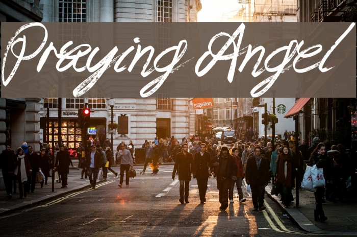 Praying Angel Font examples