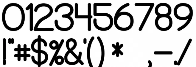 PreCursive OFL Font OTHER CHARS