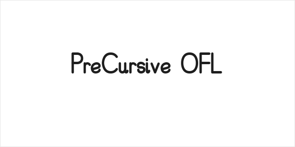 PreCursive OFL Logo