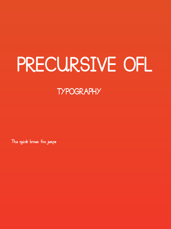 PreCursive OFL Poster