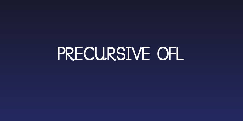 PreCursive OFL Social Header