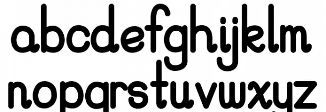 PreCursive OFL Polices MINUSCULES
