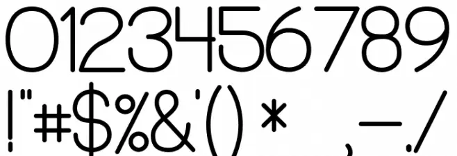 PreCursiveOFL Font OTHER CHARS