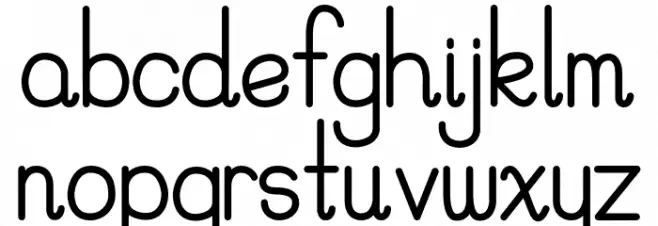 PreCursiveOFL フォント 小文字