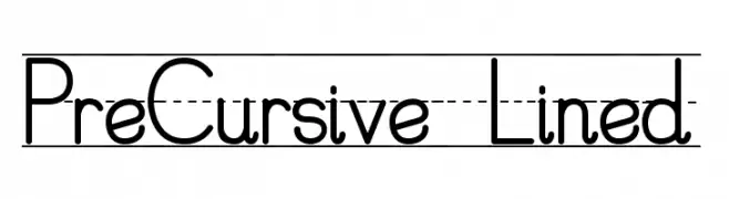 PreCursive_Lined  Frei Schriftart Herunterladen