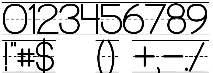 PreCursive_Lined Font OTHER CHARS