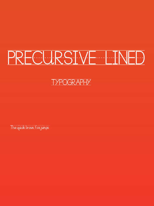 PreCursive_Lined Poster
