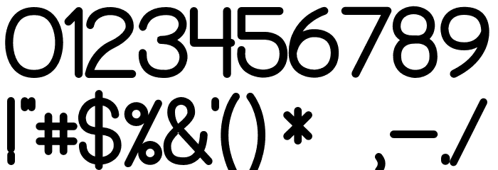 PreCursive_OFL Font OTHER CHARS