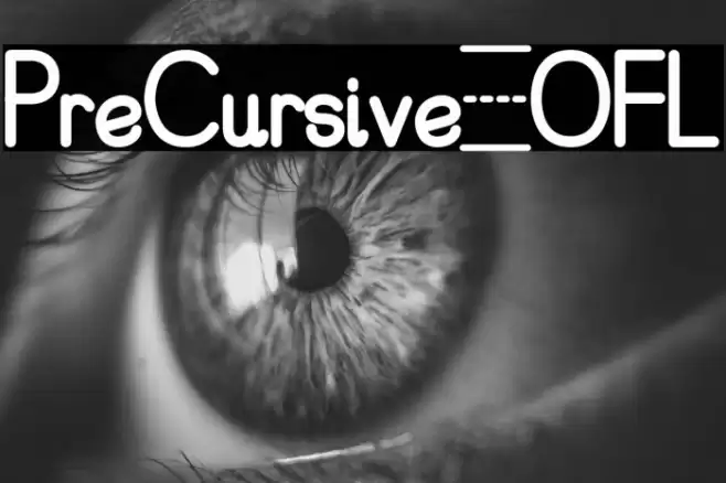 PreCursive_OFL Fuentes examples