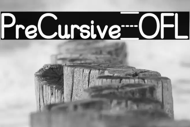 PreCursive_OFL Fuentes examples