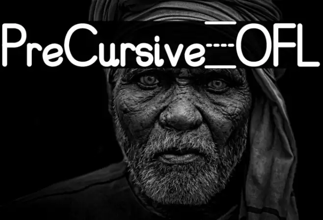 PreCursive_OFL Fuentes examples