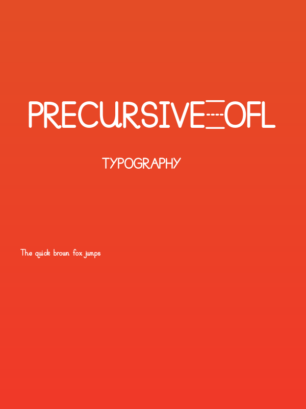 PreCursive_OFL Poster
