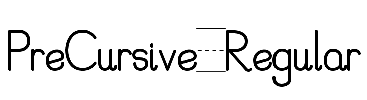 PreCursive_Regular  baixar fontes gratis
