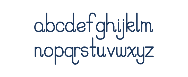 PreCursive_Regular Lowercase