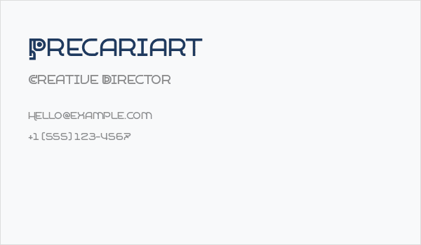 Precariart Business Card