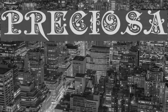 Preciosa Font examples